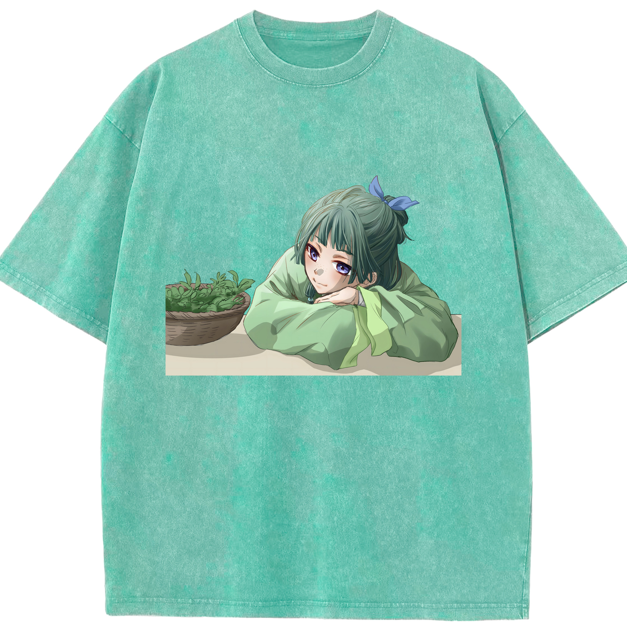 （画像用） 薬屋のひとりごと The Apothecary Diaries 綿100% ヴィンテージ風 半袖Tシャツ（フロントプリント）